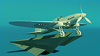 3d визуализация, моделирование самолета